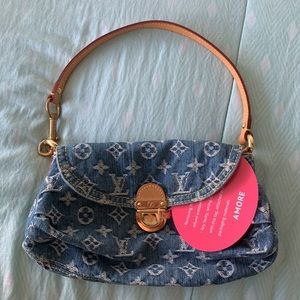 Louis Vuitton Denim Pleaty Mini